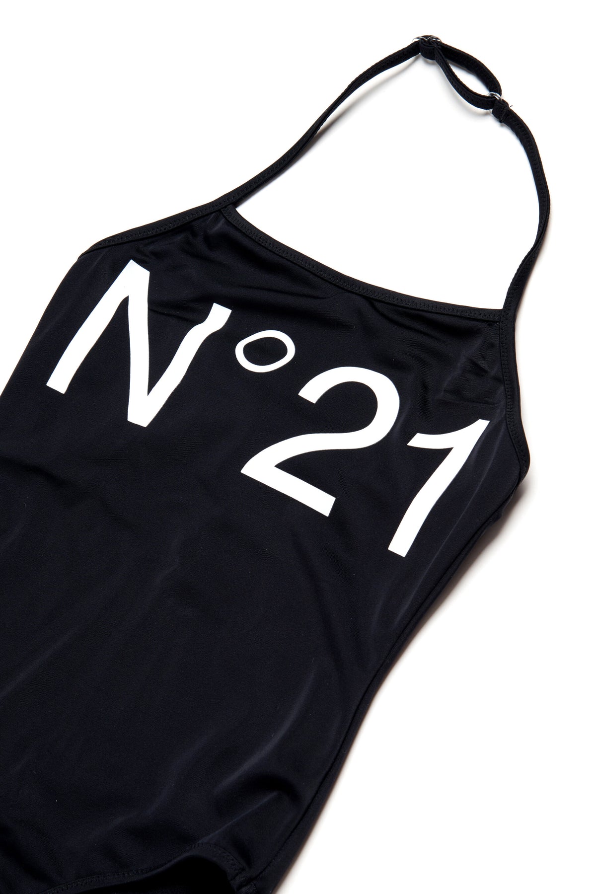 One-piece swimsuit with logo