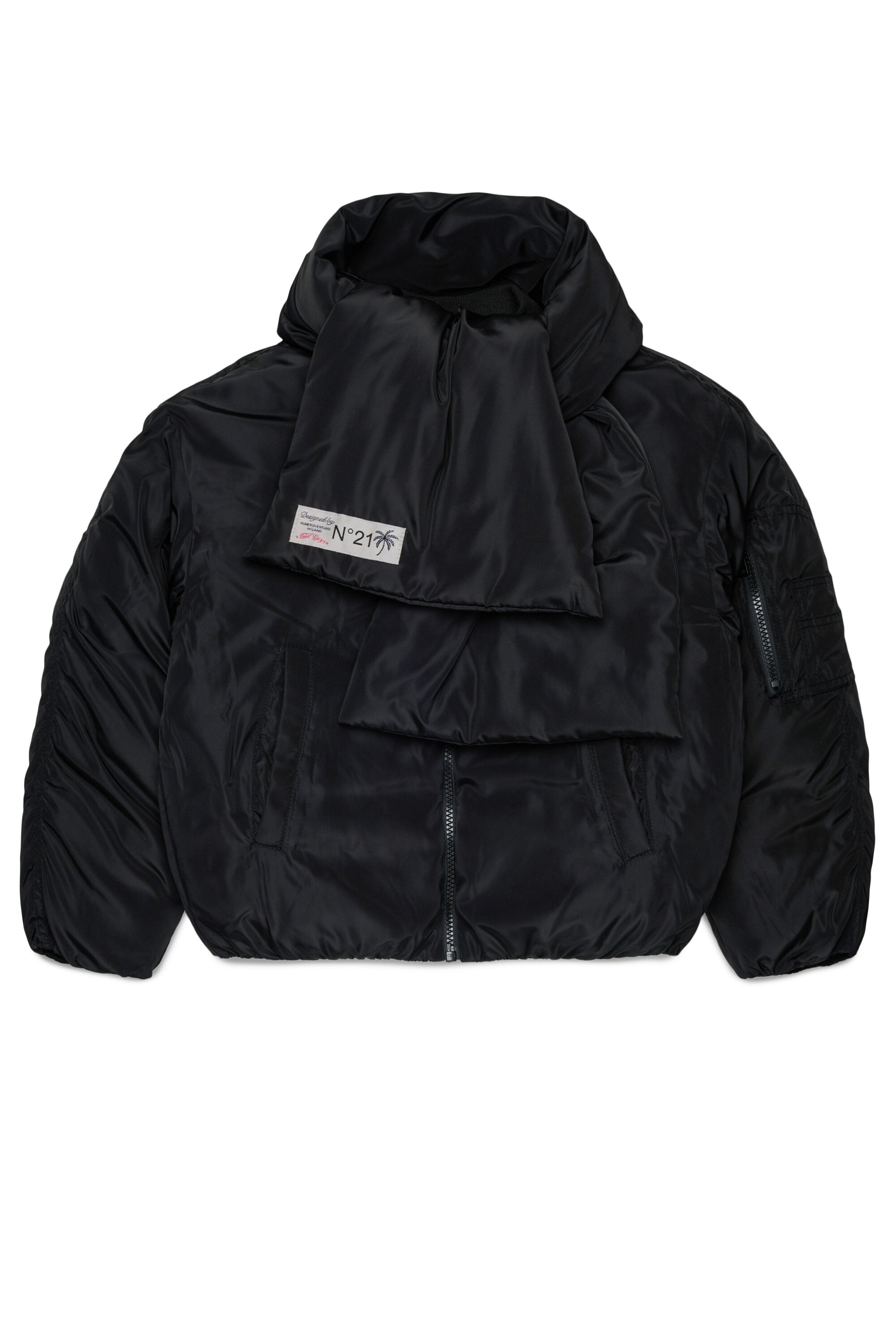 Chaqueta acolchada con logo