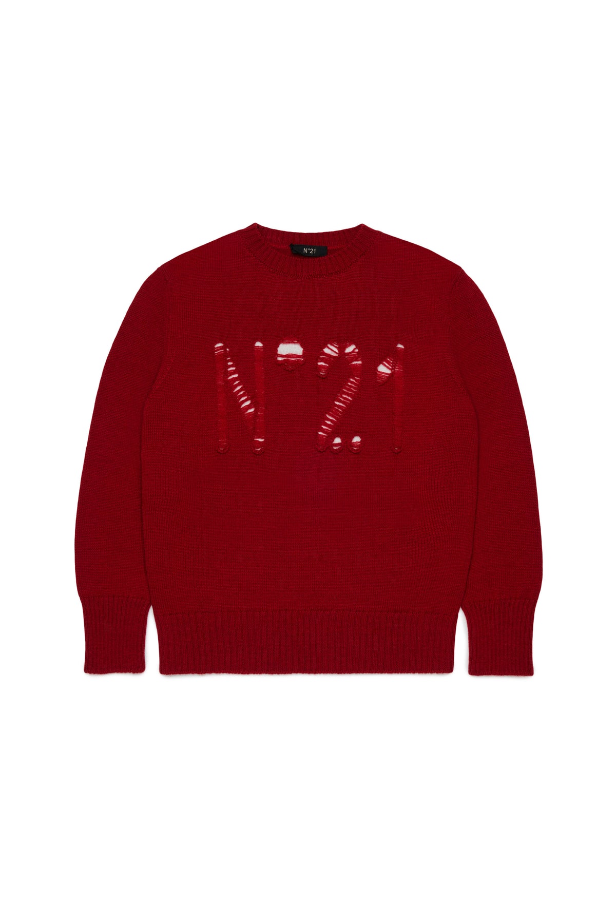 Crew-neck pullover with logo