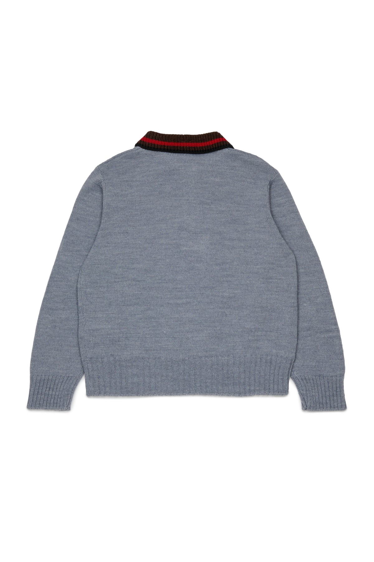 Knitted pullover with logo