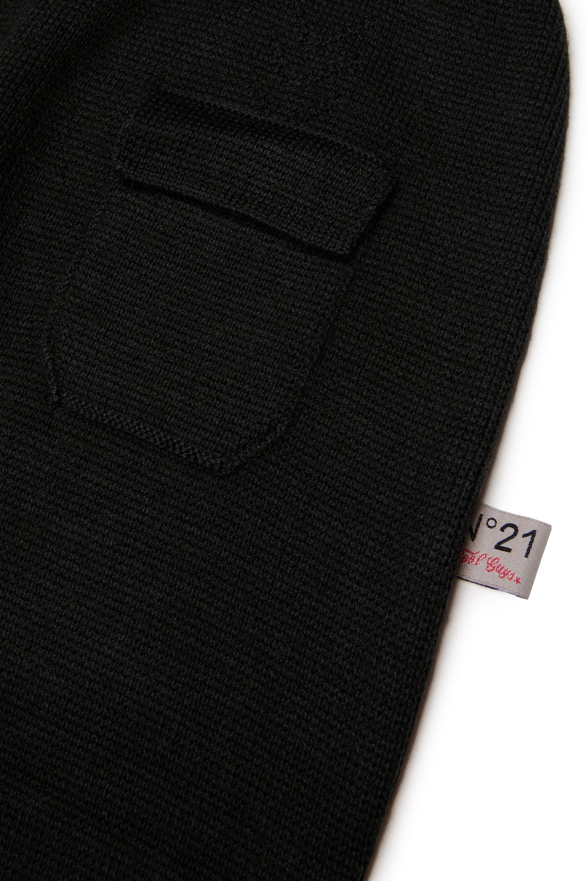 Pantalon flare en maille côtelée