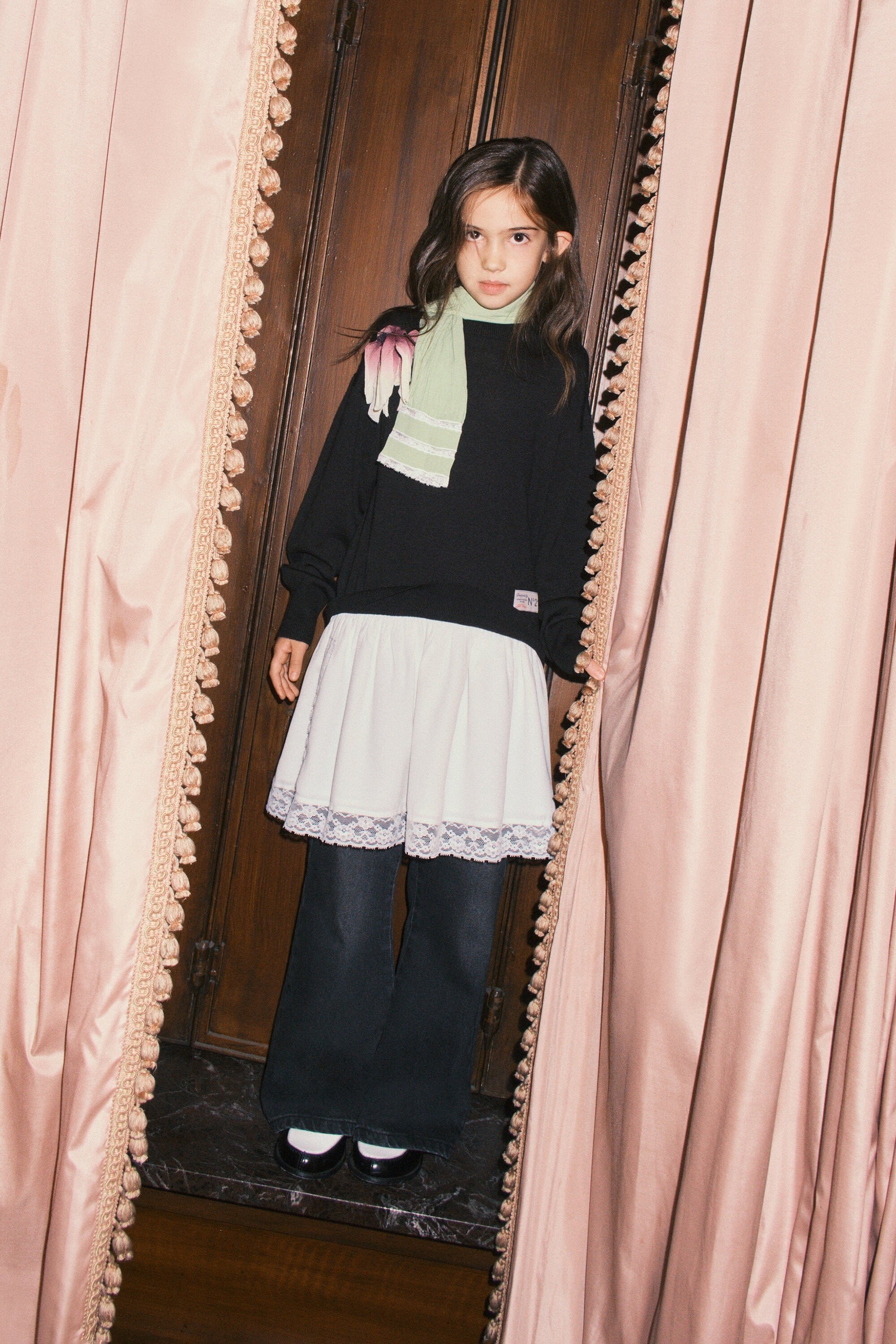 Fleece dress with logo