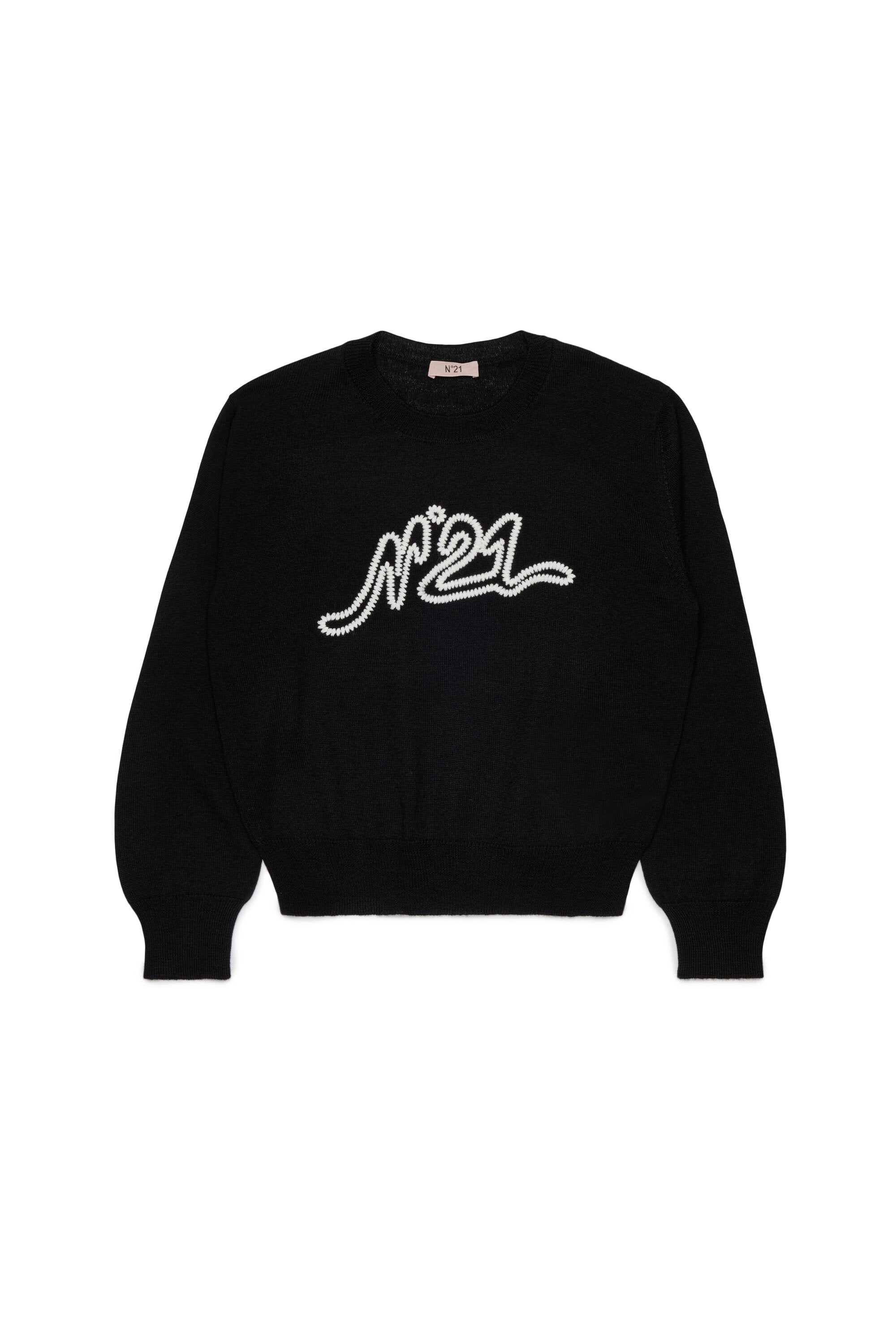 Jersey de cuello redondo con logo