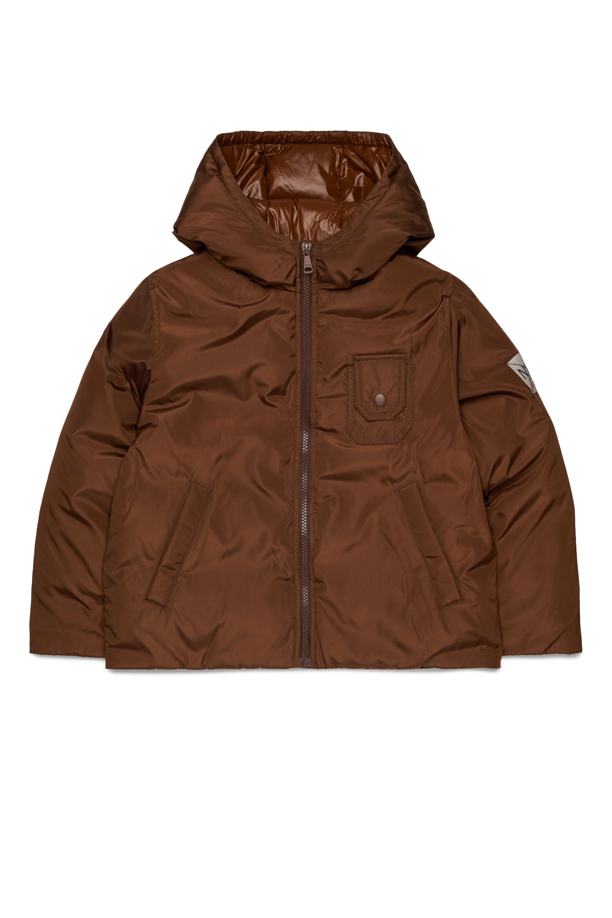 Chaqueta acolchada con logo