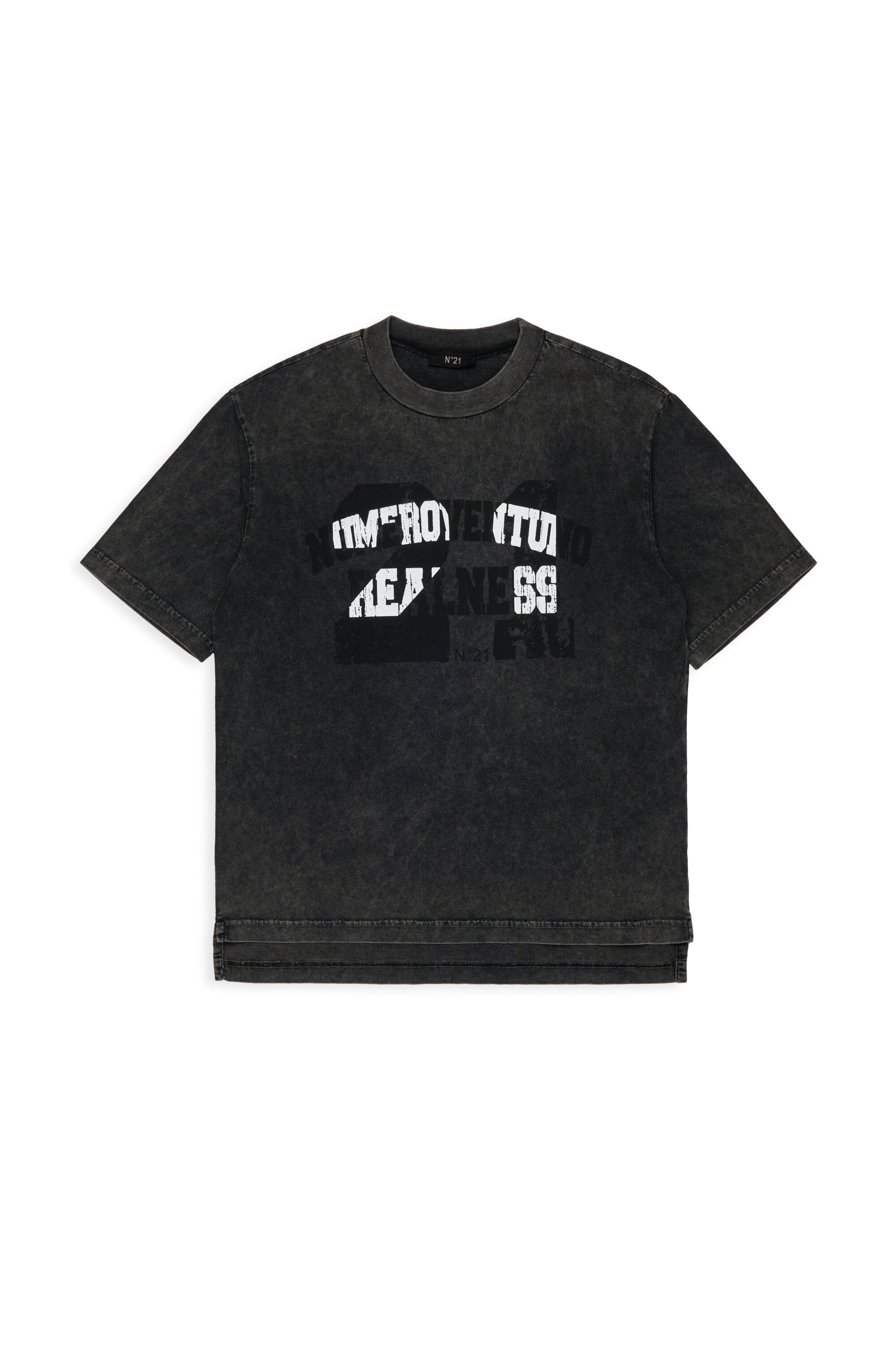 Camiseta de cuello redondo con logo