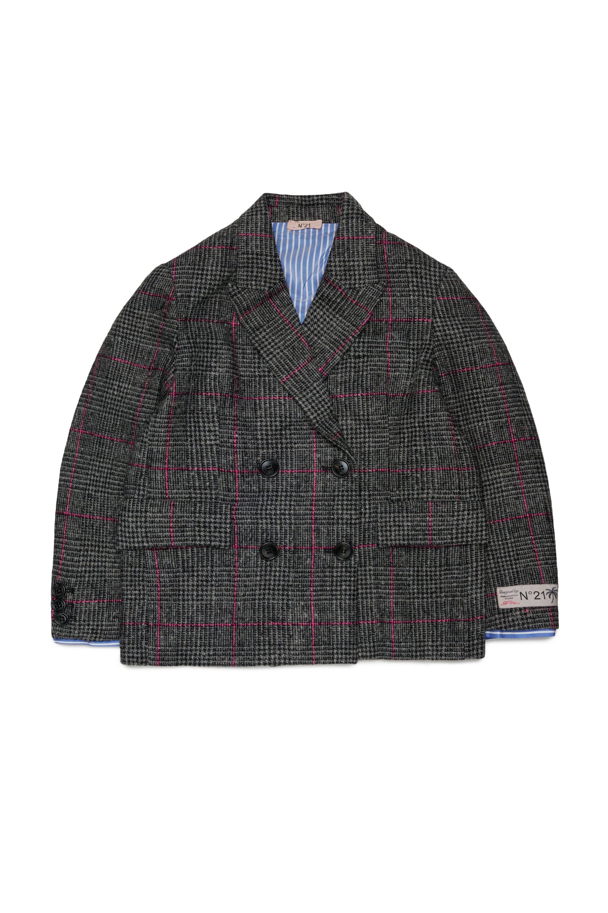 Blazer cruzado con logo