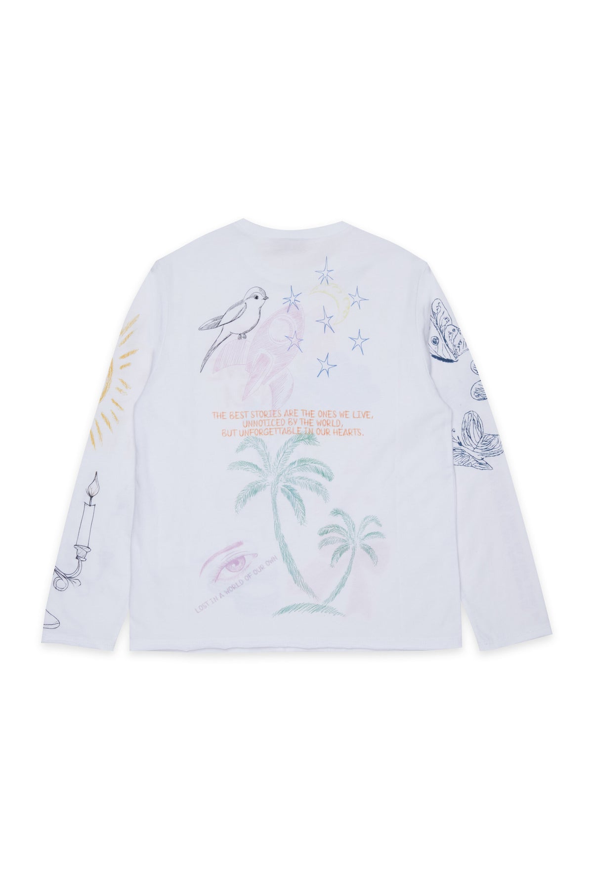 Long-sleeve T-shirt with prints