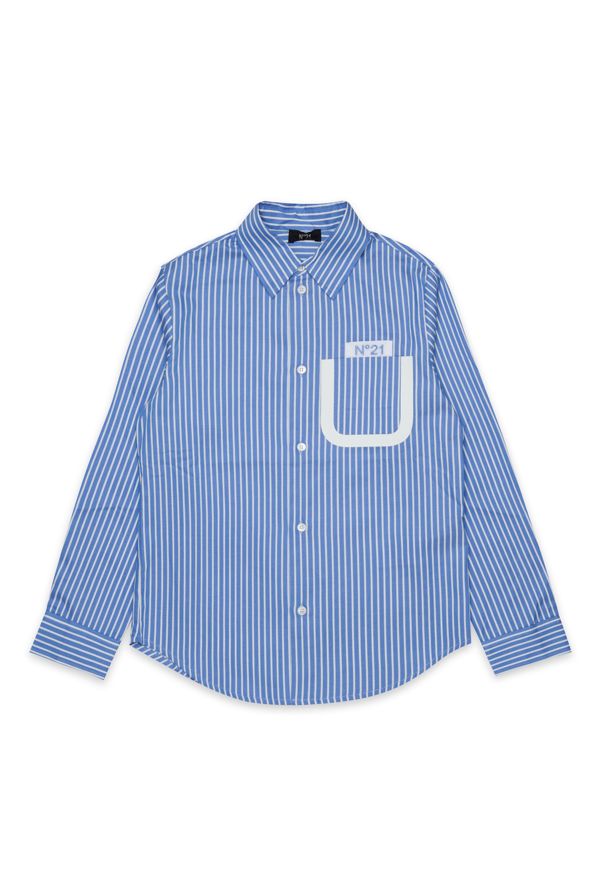 Chemise à rayures avec logo