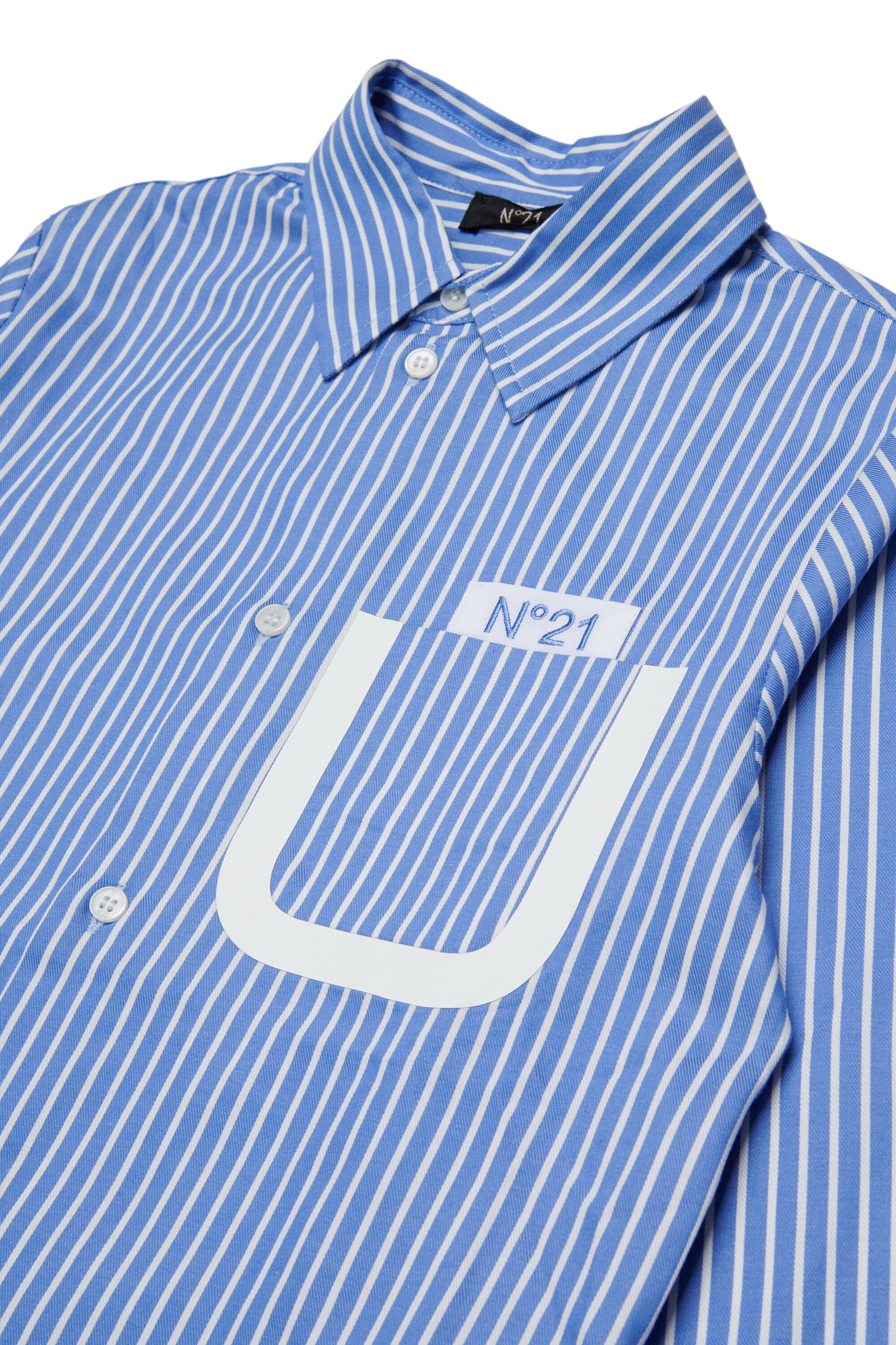 Chemise à rayures avec logo