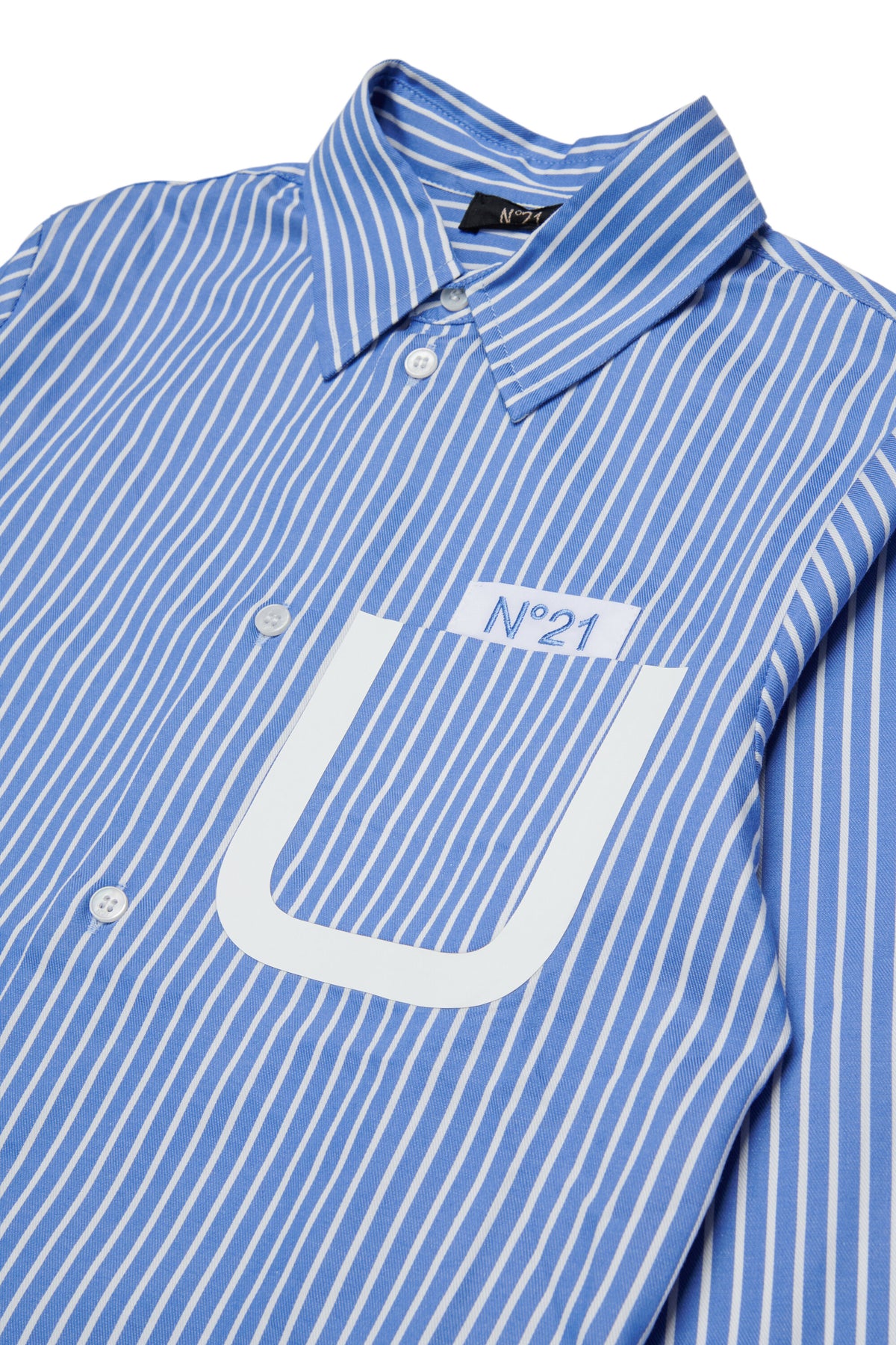 Chemise à rayures avec logo