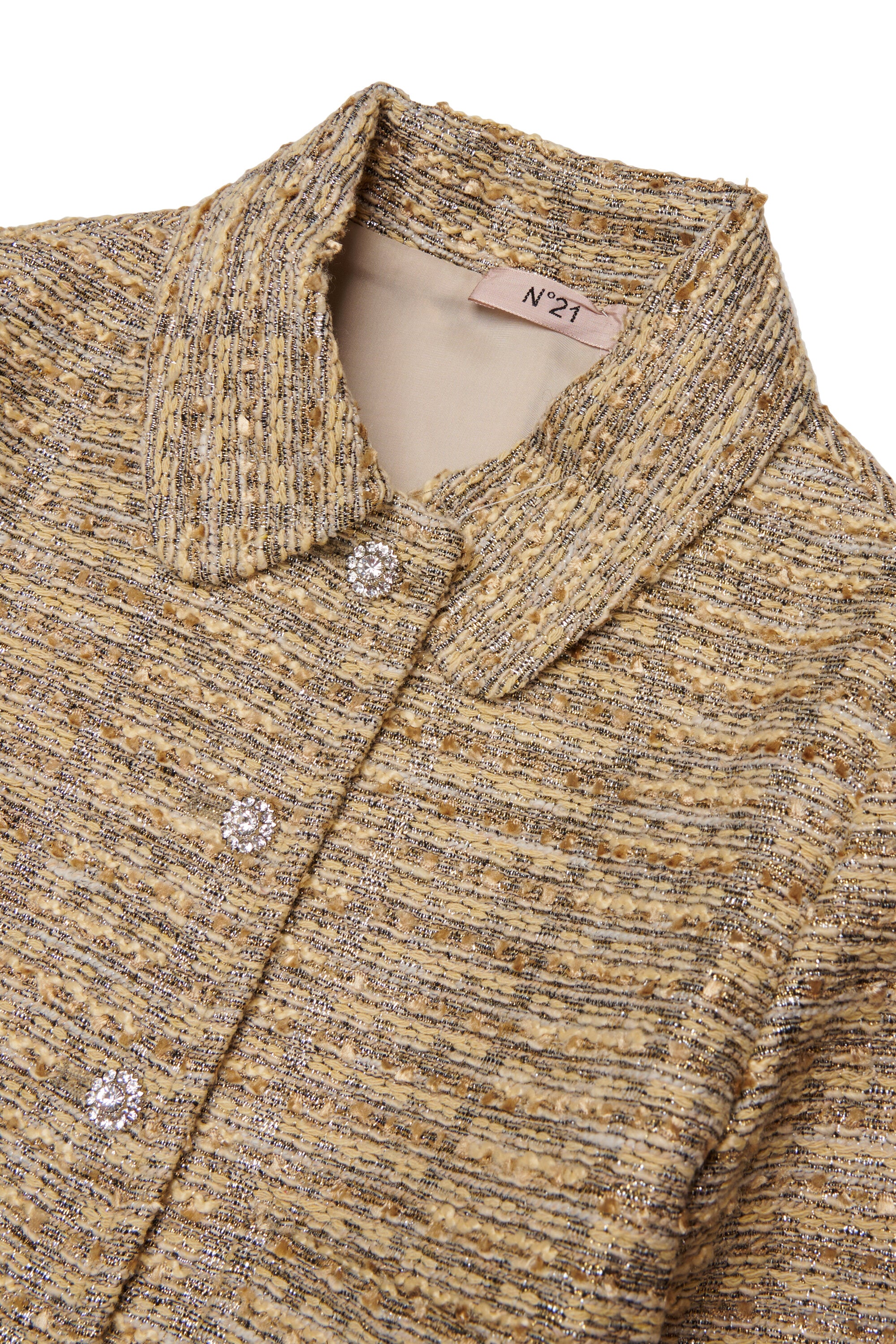 Chaqueta de tejido con logo estampado
