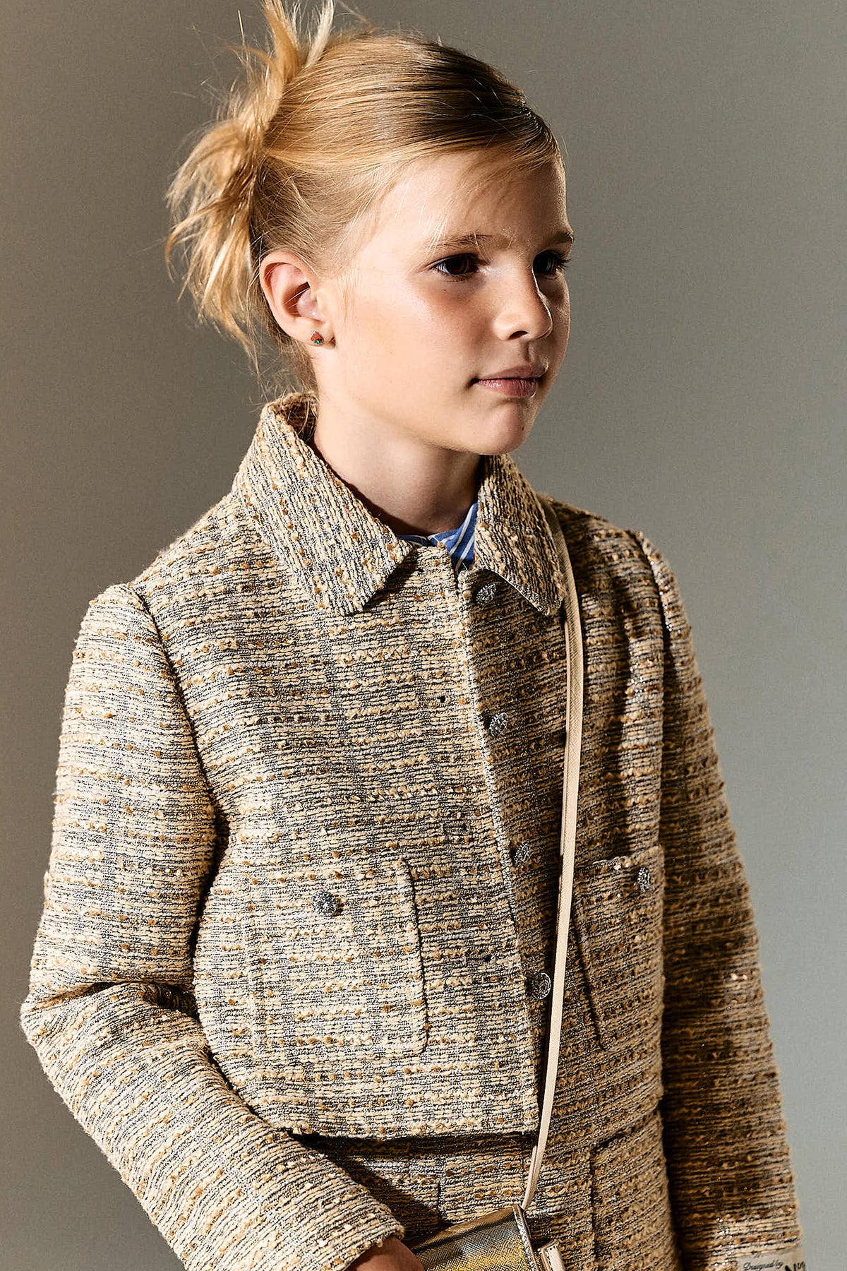 Veste tissée avec logo imprimé