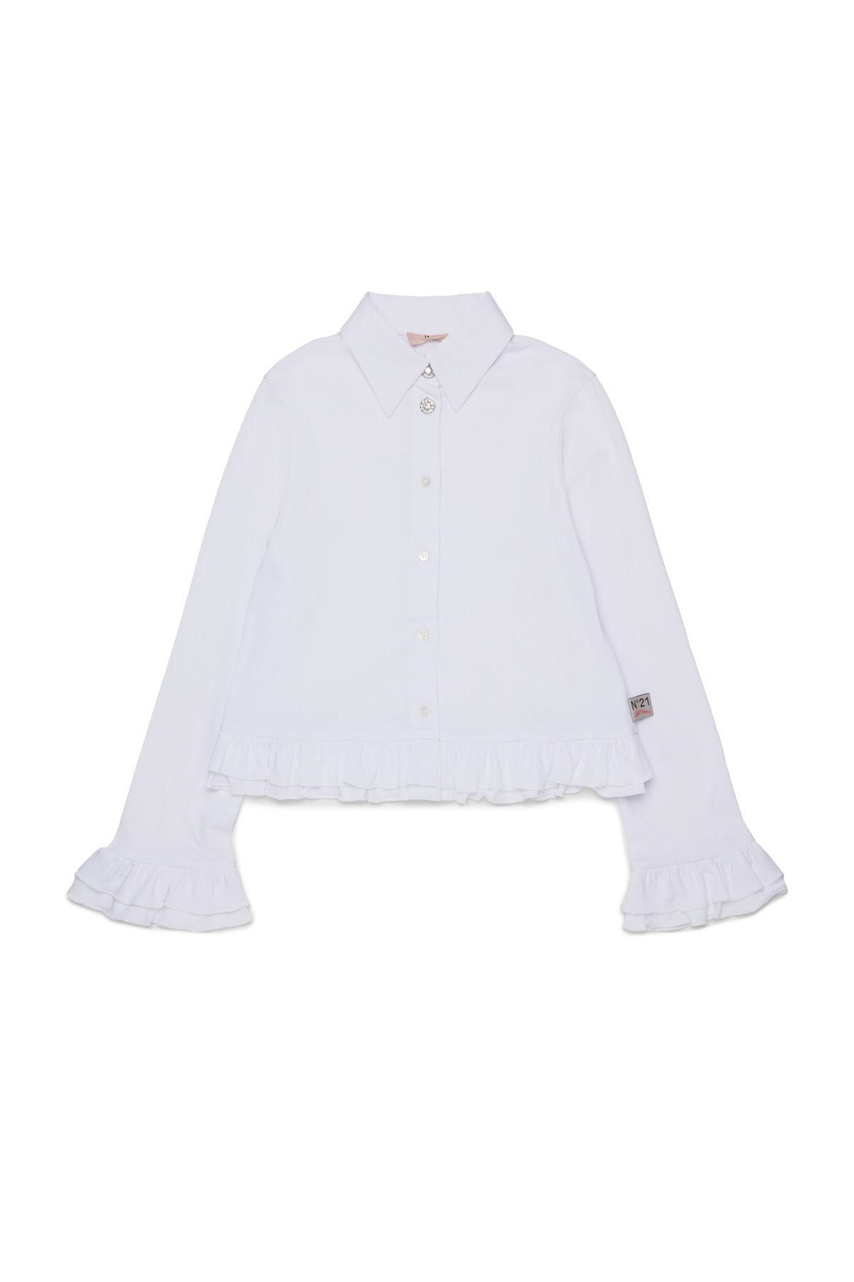 Chemise à manches longues avec volants