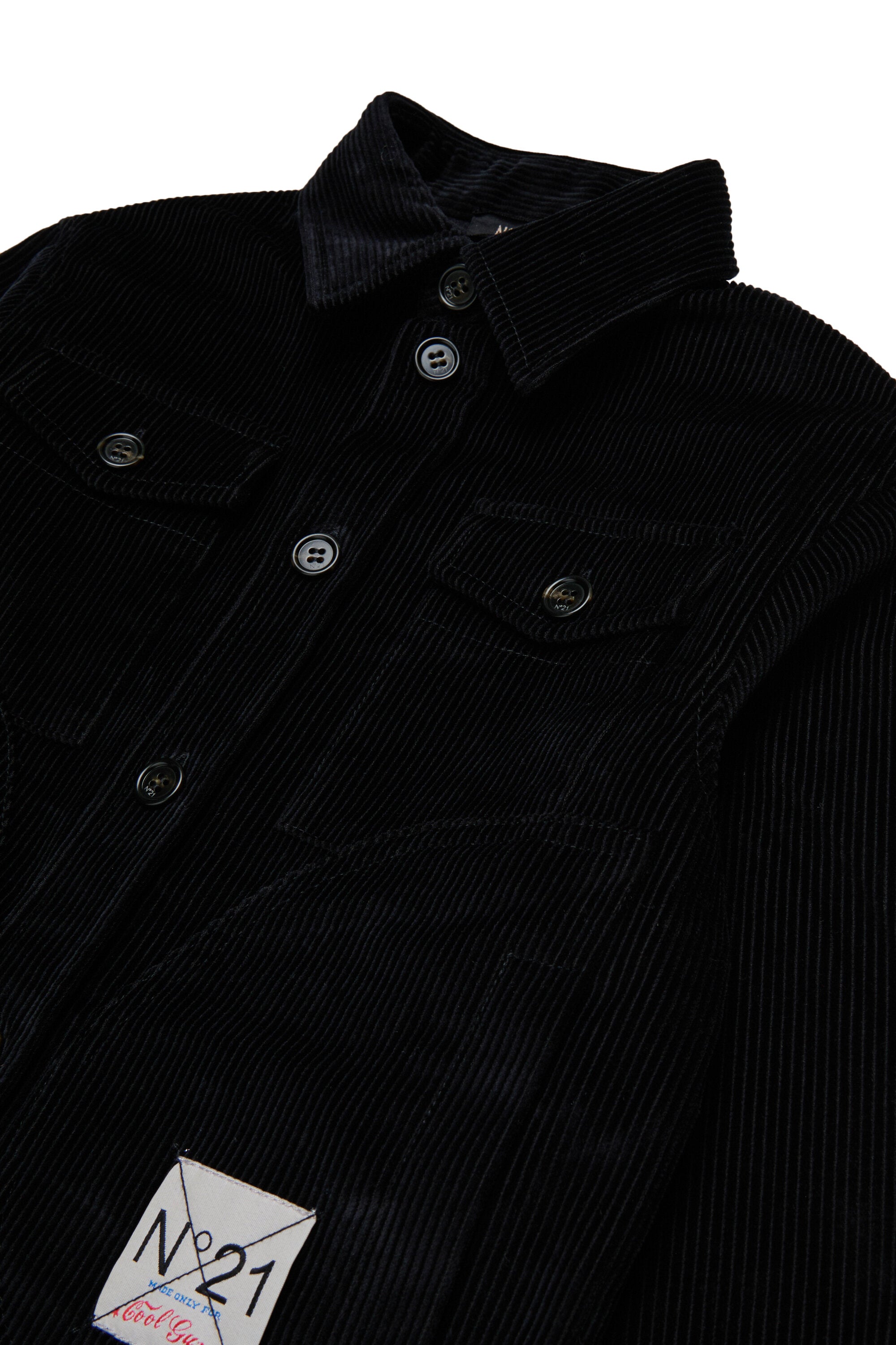Chemise en velours avec logo