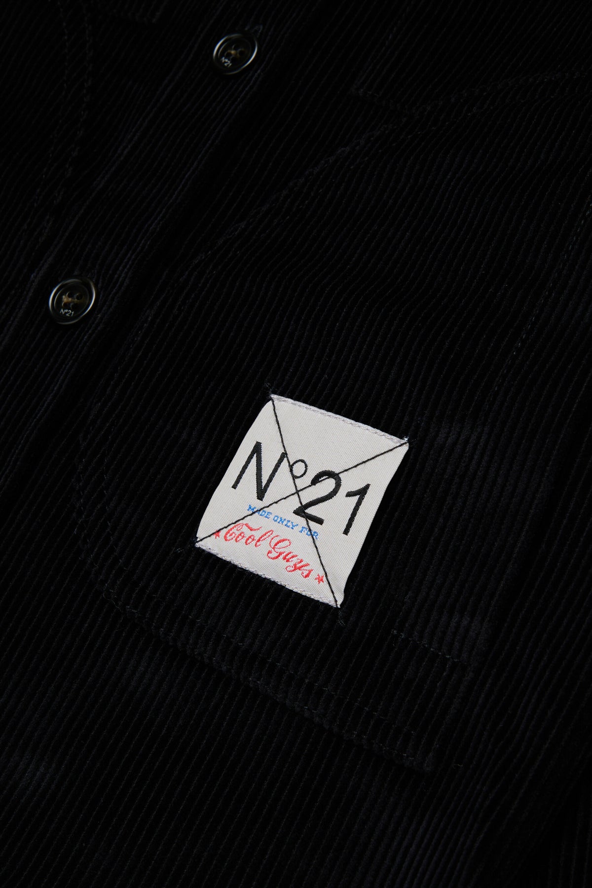 Camisa de pana con logo