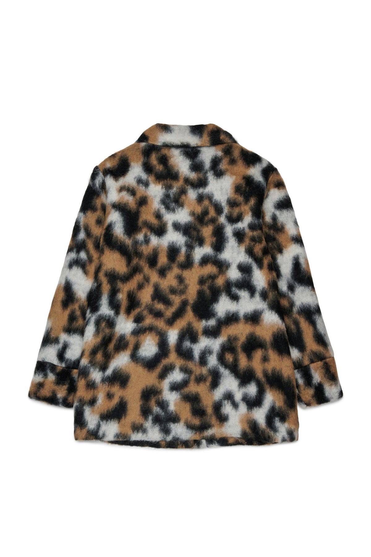 Abrigo animal print efecto pelo