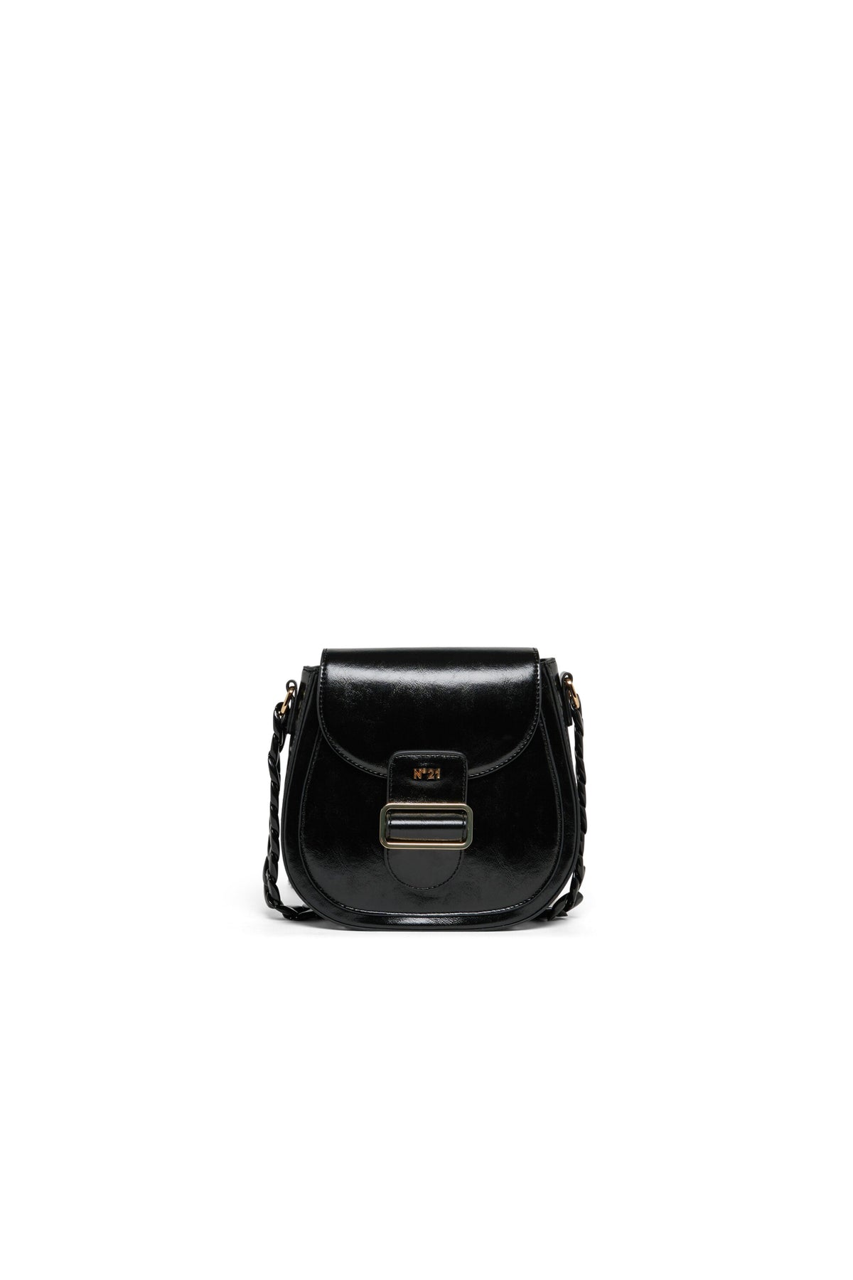 Cross-body bag with buckle detail