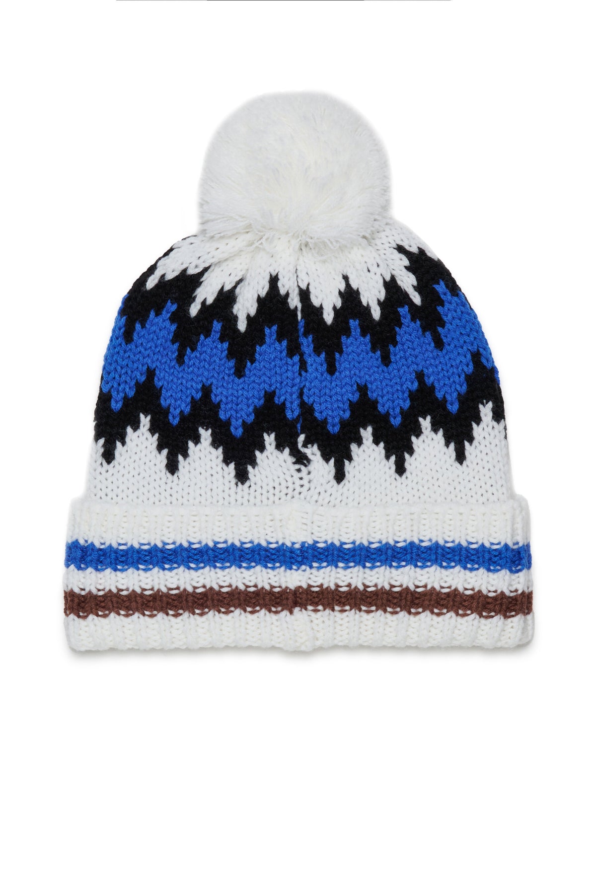 Gorro con pompón y diseño noruego