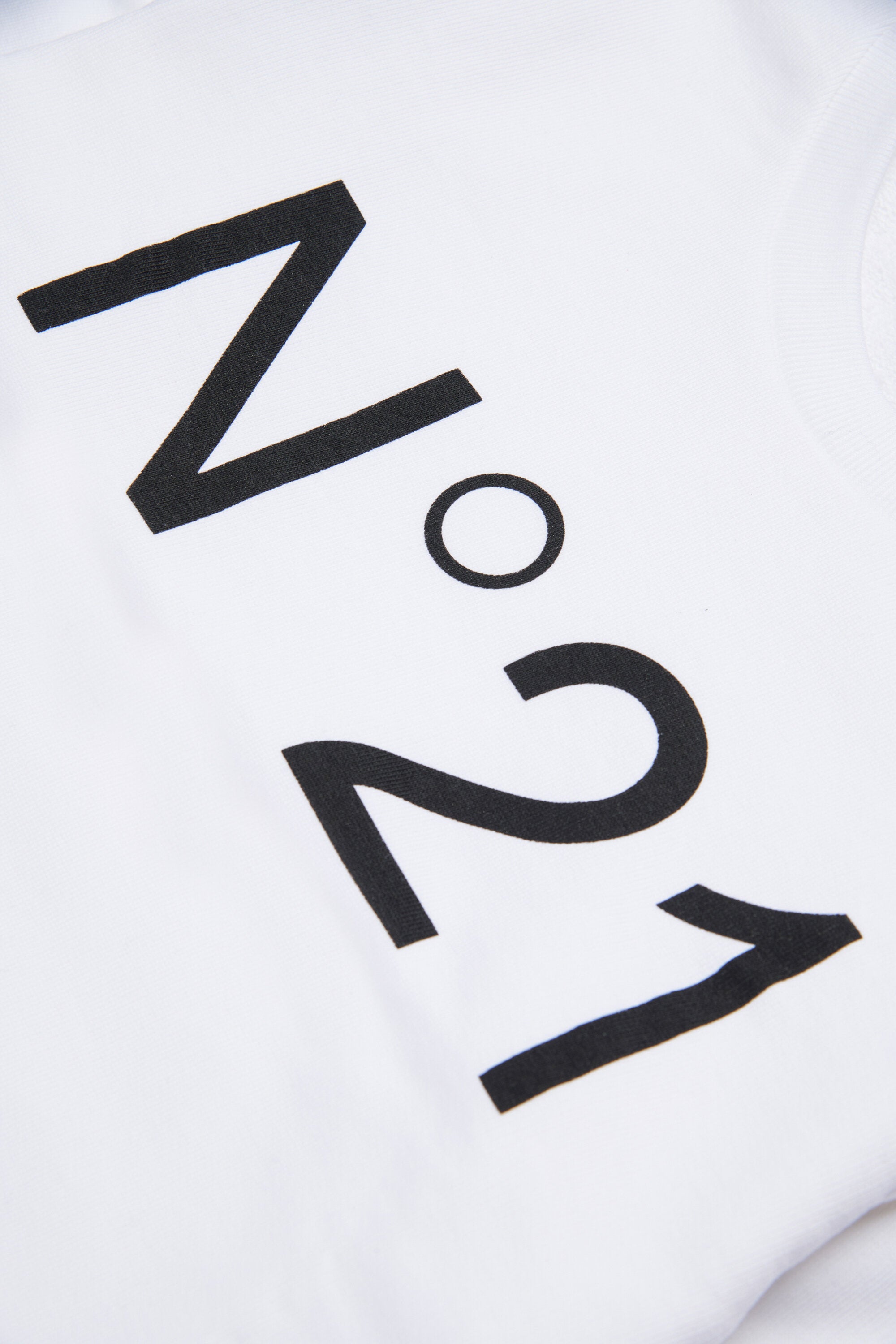 Cotton crew-neck sweatshirt with logo