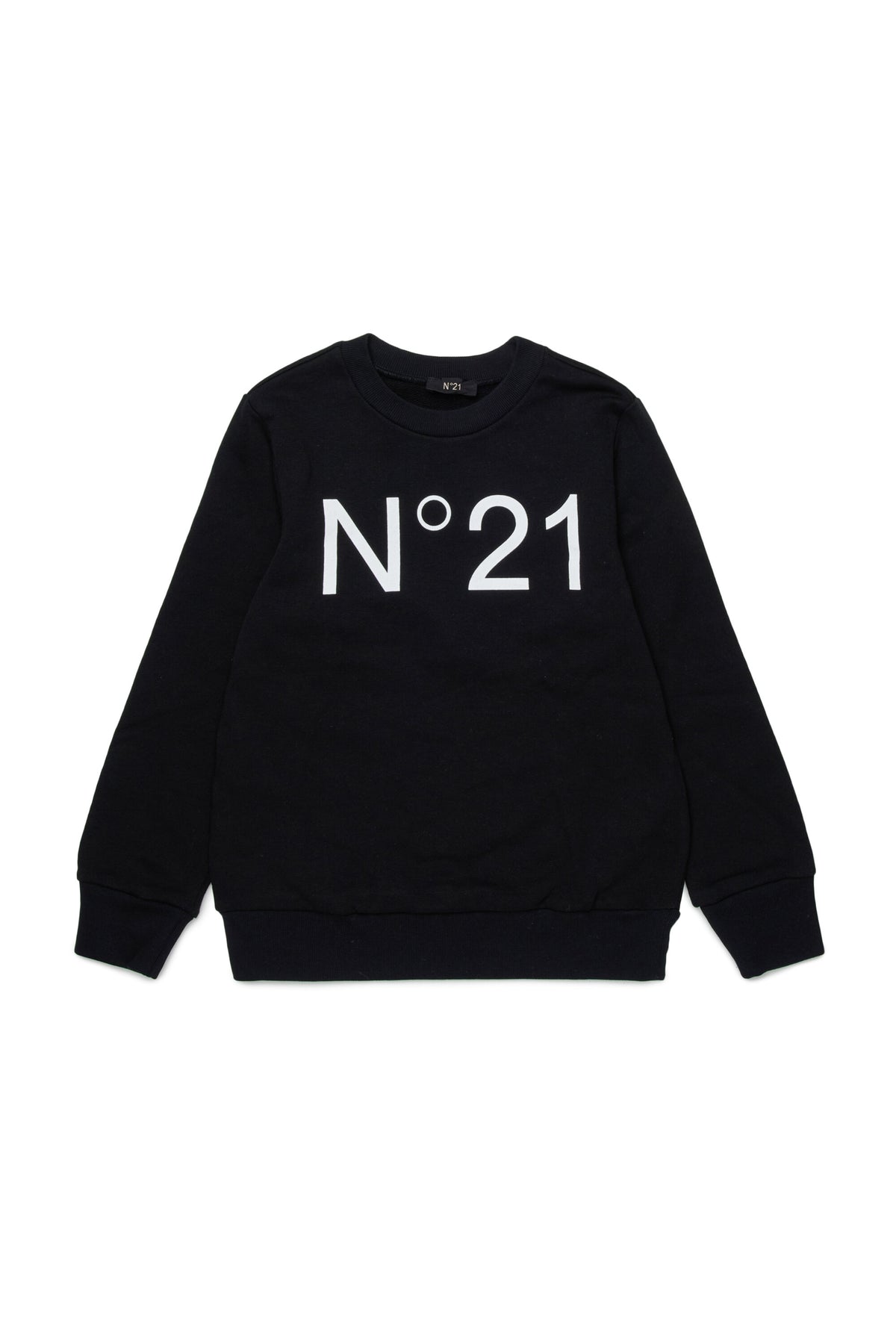 Sudadera de algodón con cuello redondo y logotipo