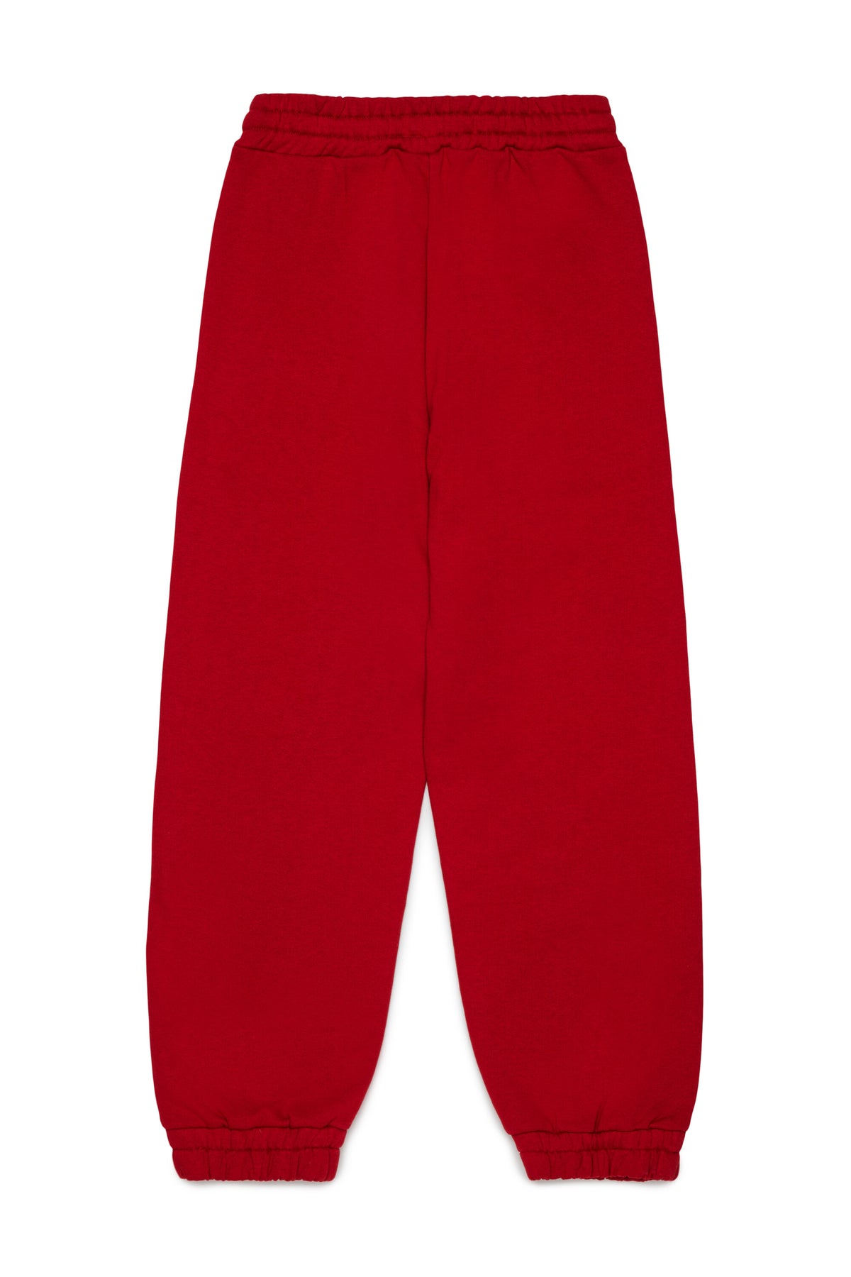 Pink fleece trousers with logo