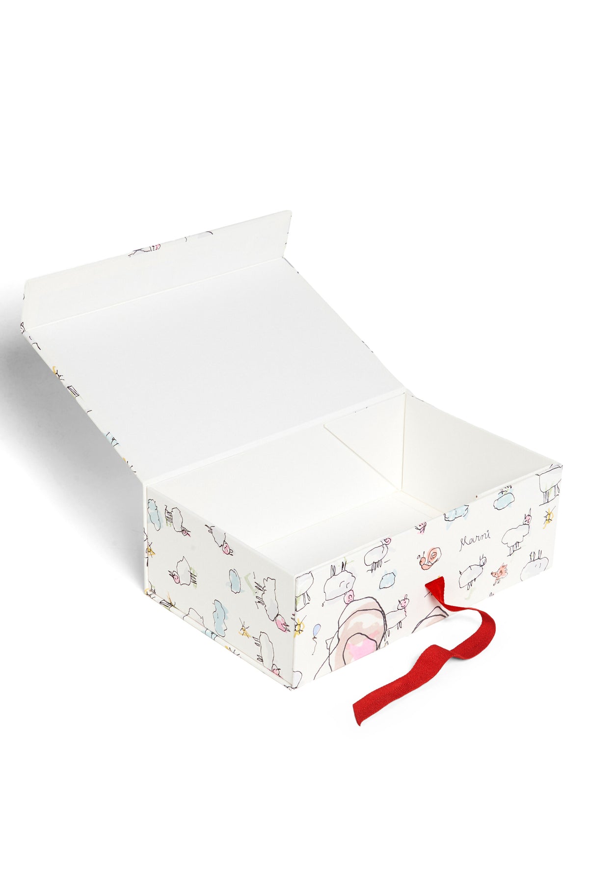 Caja de regalo con logo y estampados
