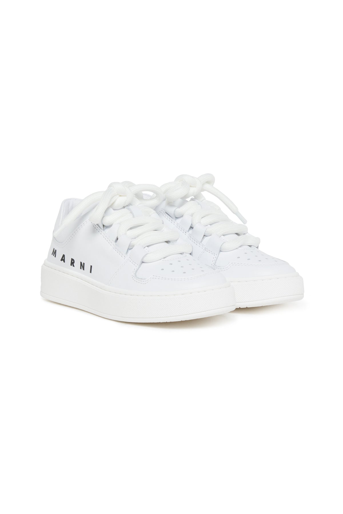 Baskets basses en cuir avec logo