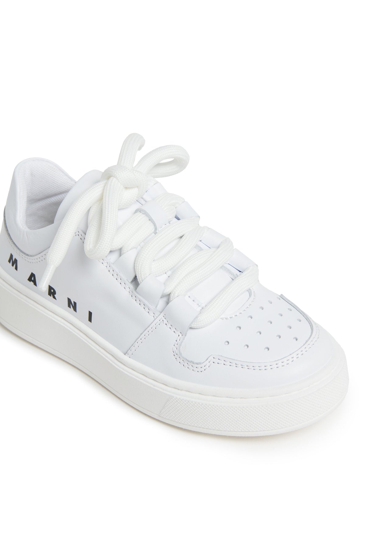 Baskets basses en cuir avec logo