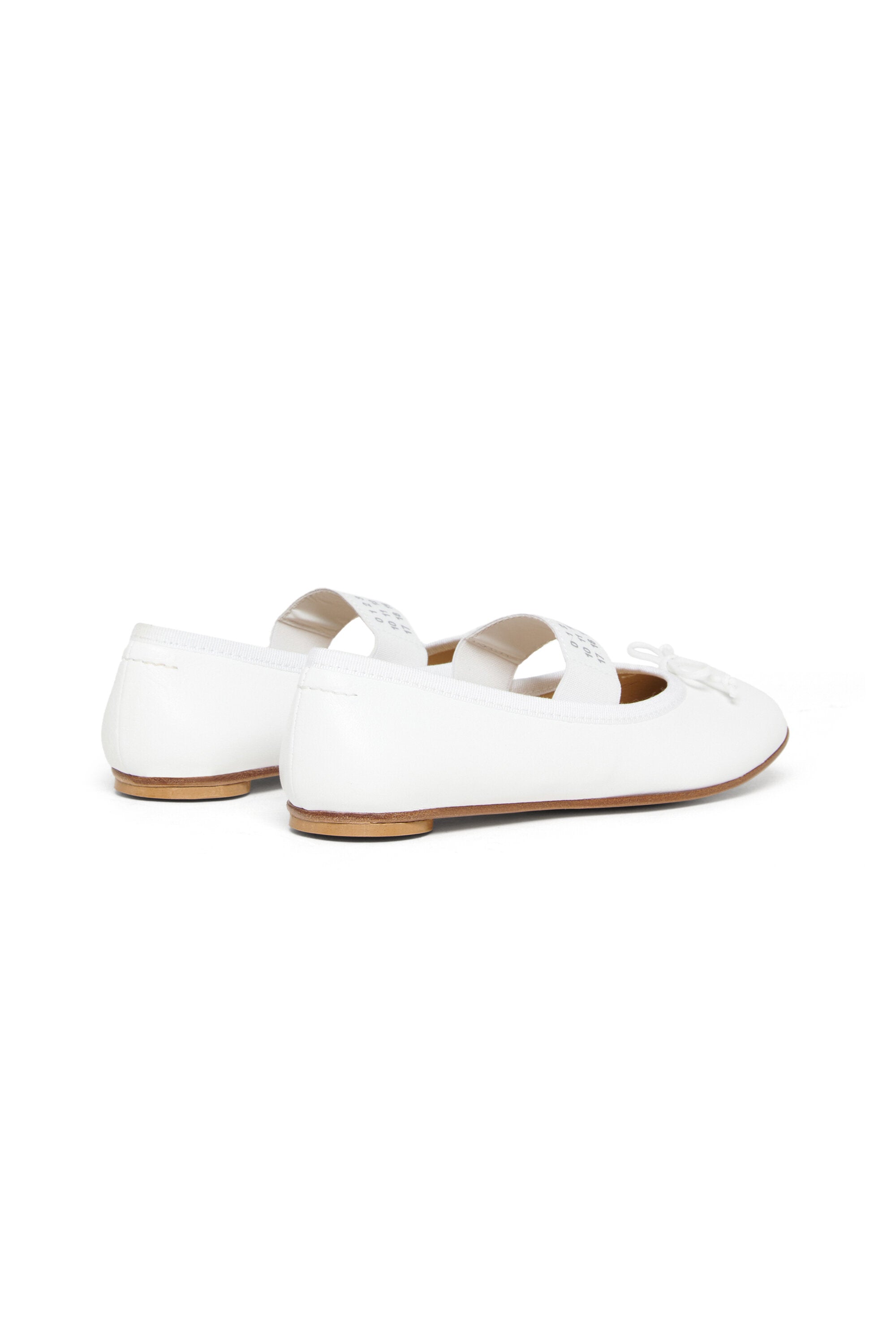 Leather ballet shoes with Numeric logo