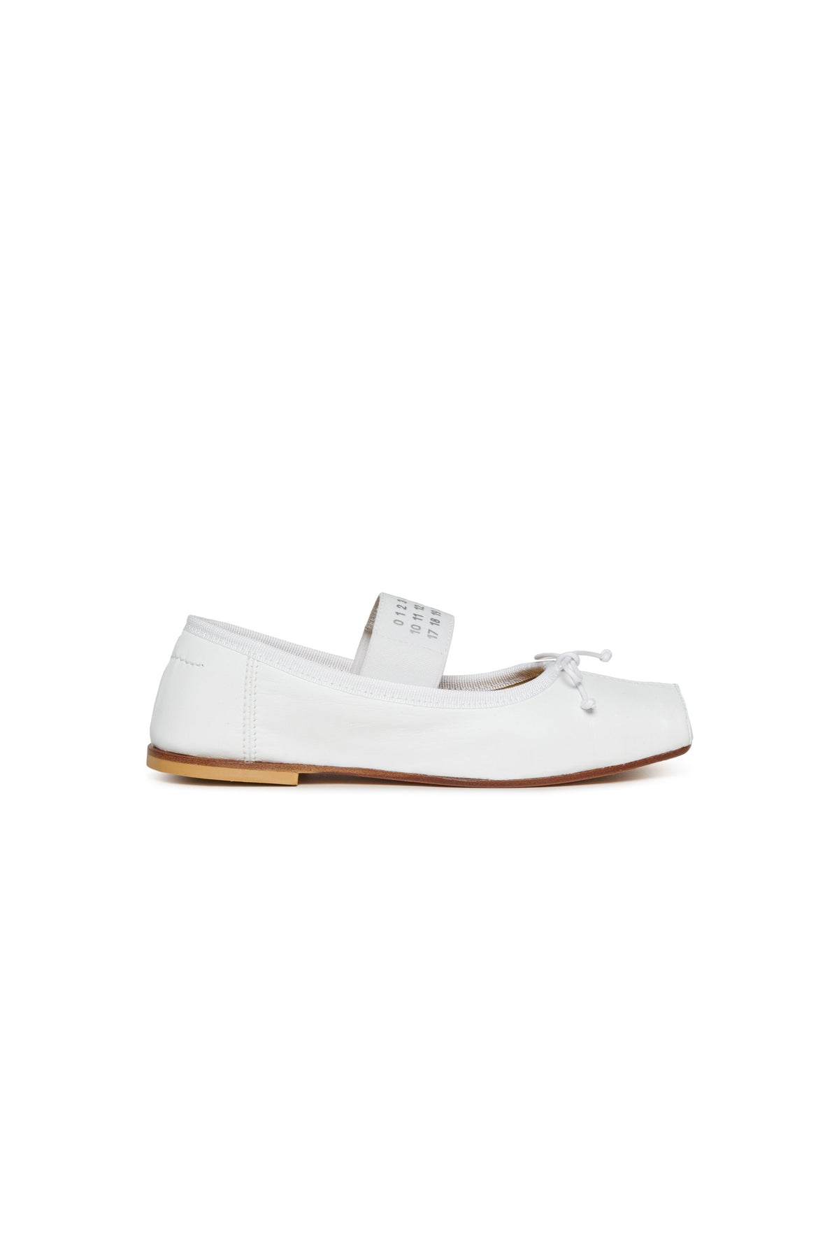 Ballerines classiques en cuir avec Numeric logo