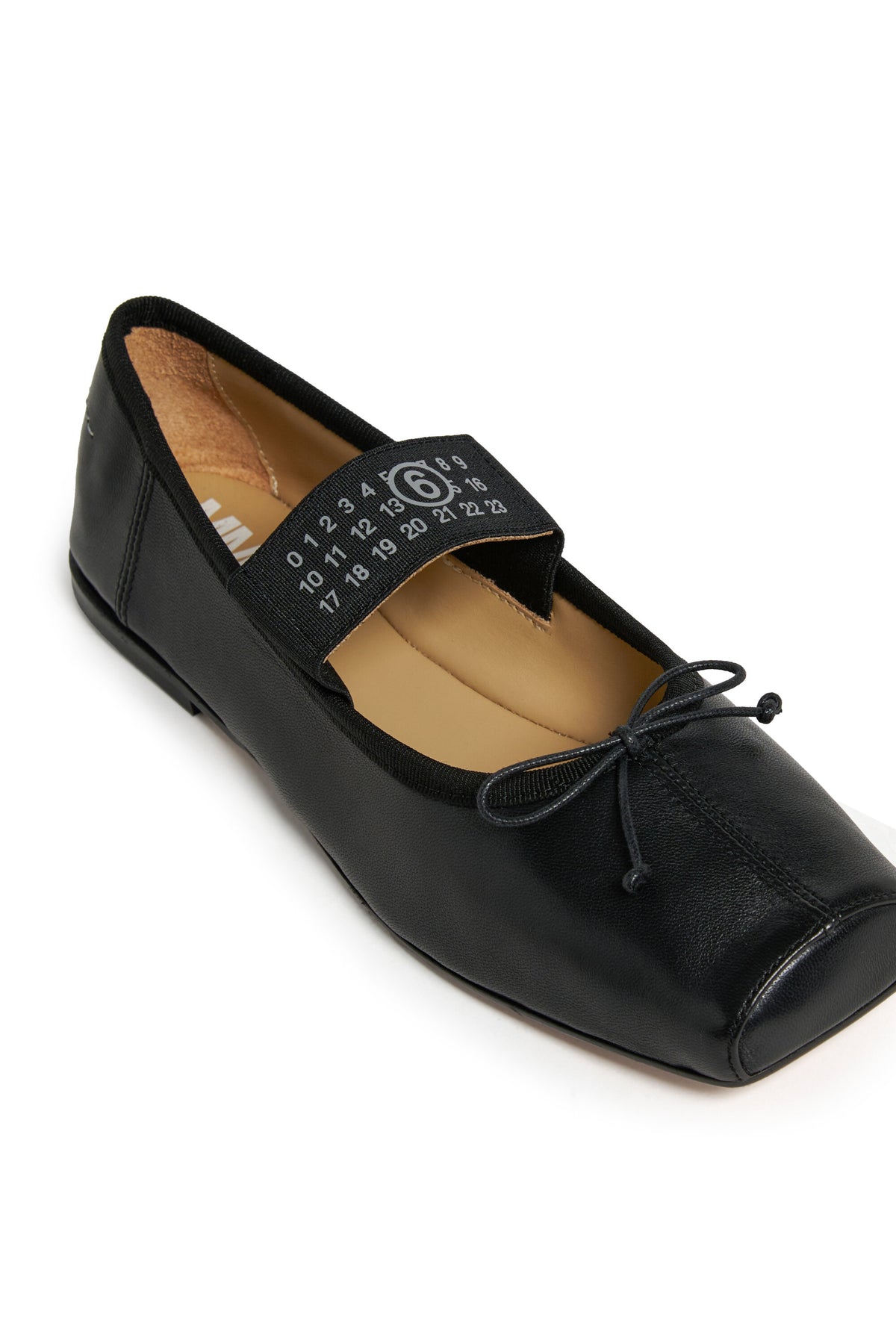 Ballerines classiques en cuir avec Numeric logo