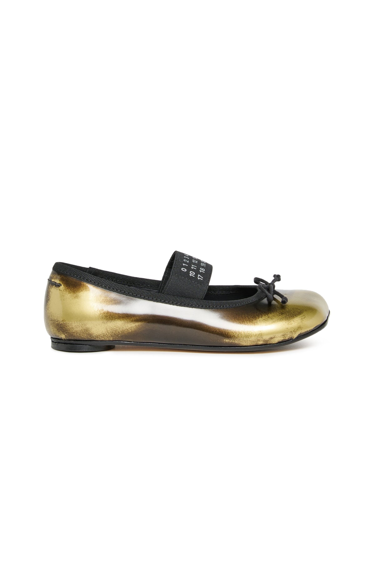 Ballerines en cuir bicolore