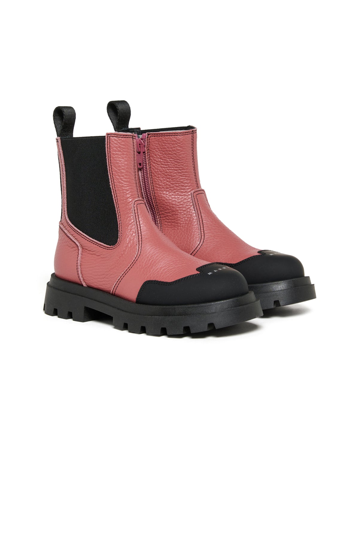 Bottines Chelsea avec logo sur le bout du pied