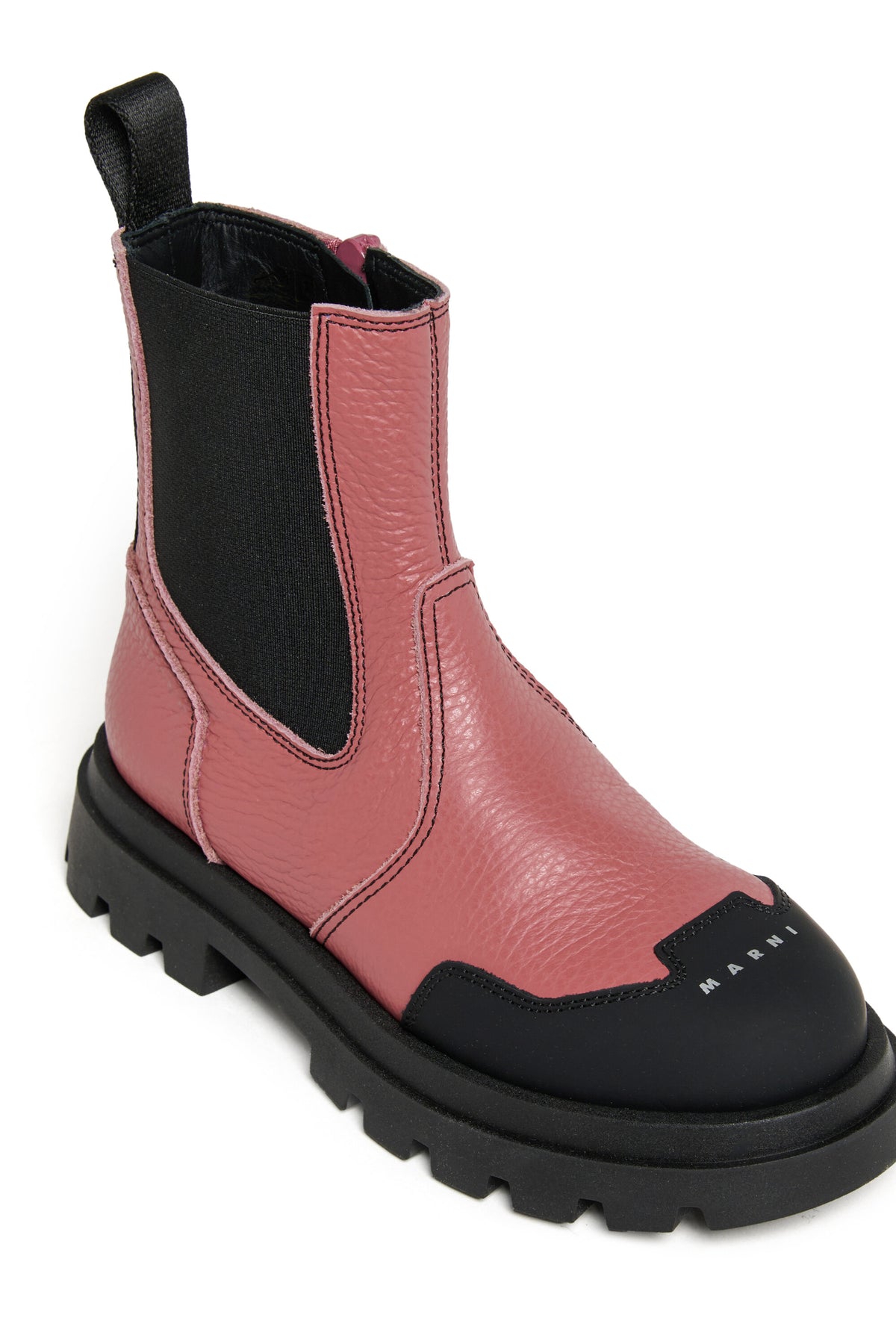Bottines Chelsea avec logo sur le bout du pied