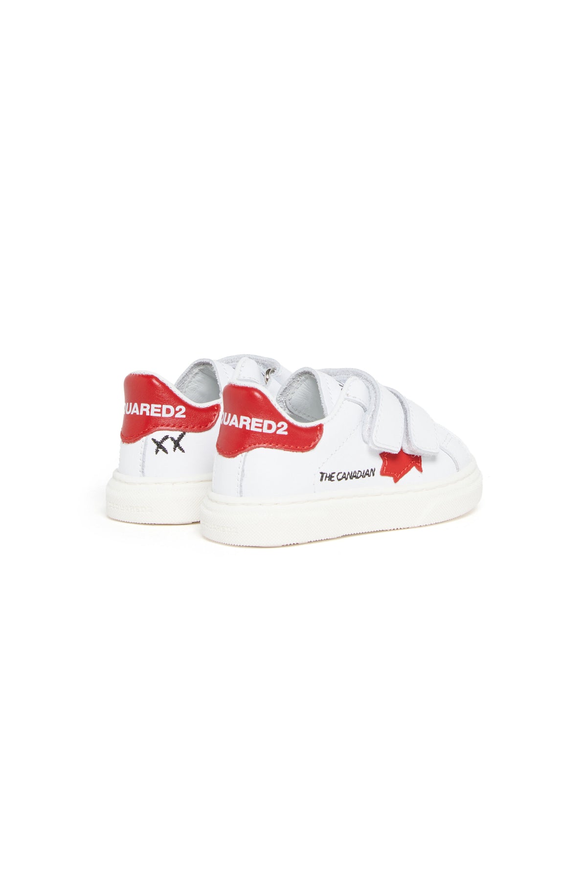Baskets basses en cuir avec Maple Leaf
