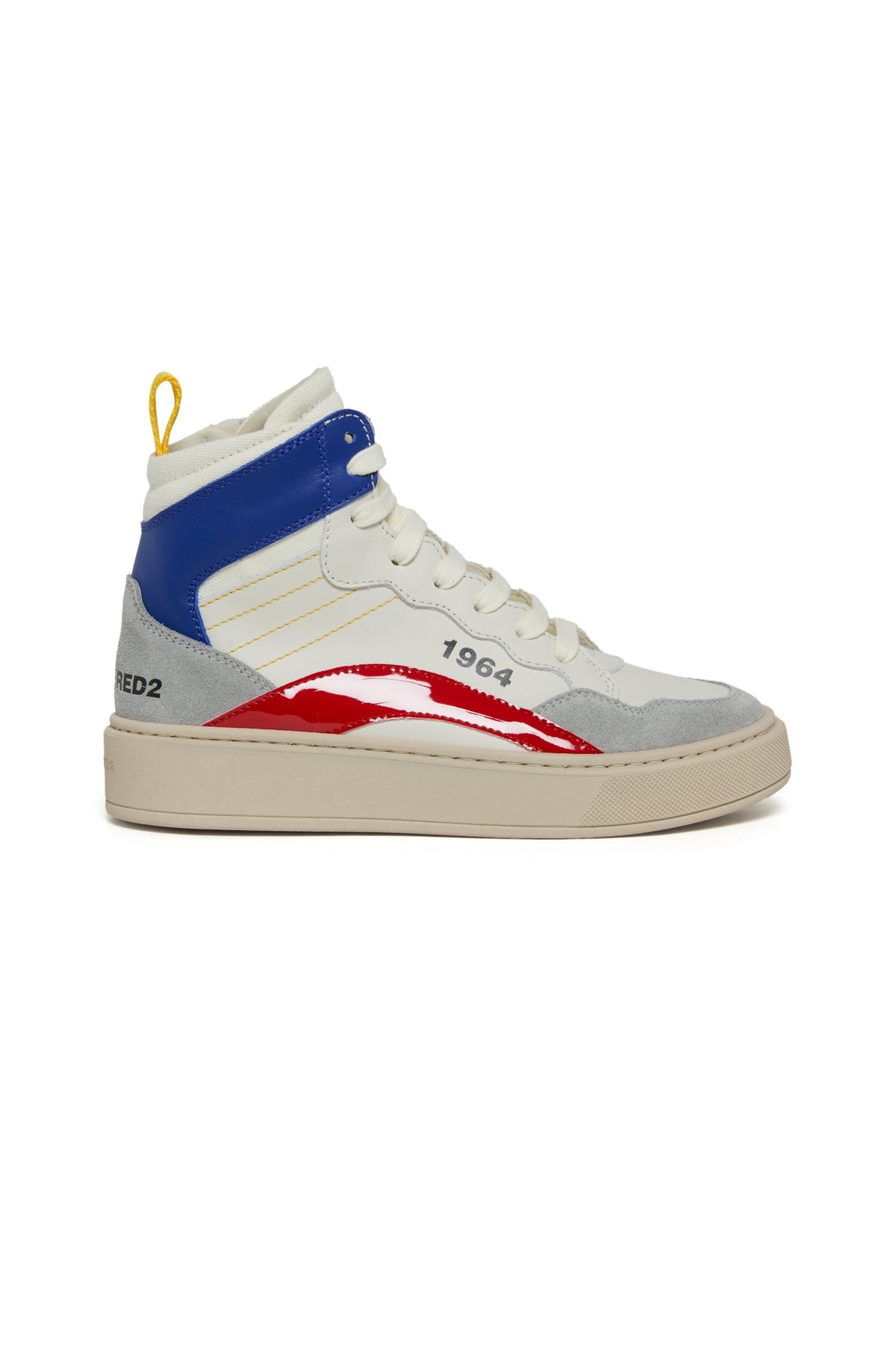 Baskets montantes color block avec logo