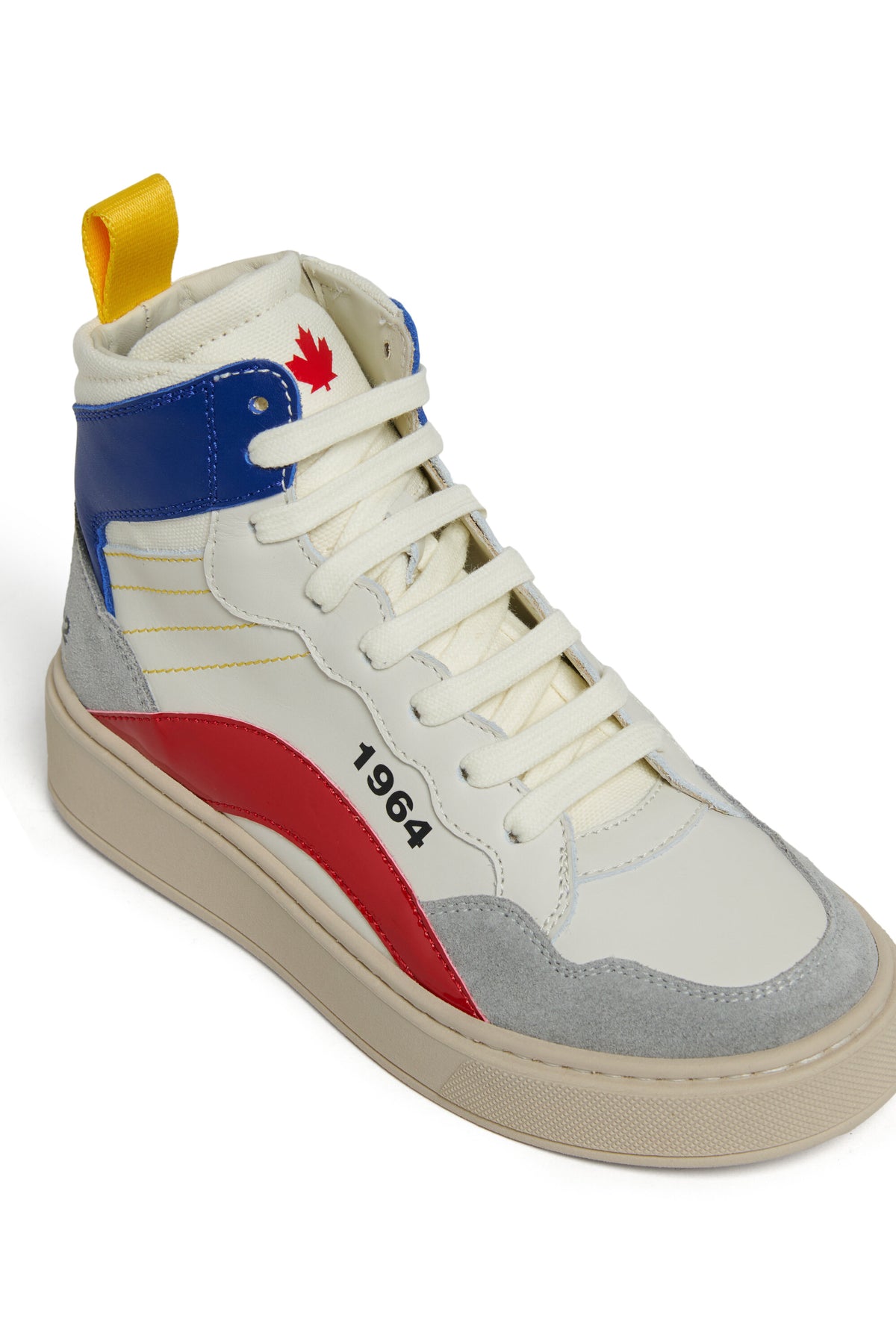 Baskets montantes color block avec logo